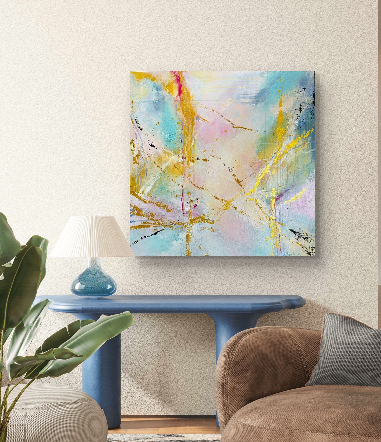 "Dagdrømmer" 80x80 cm