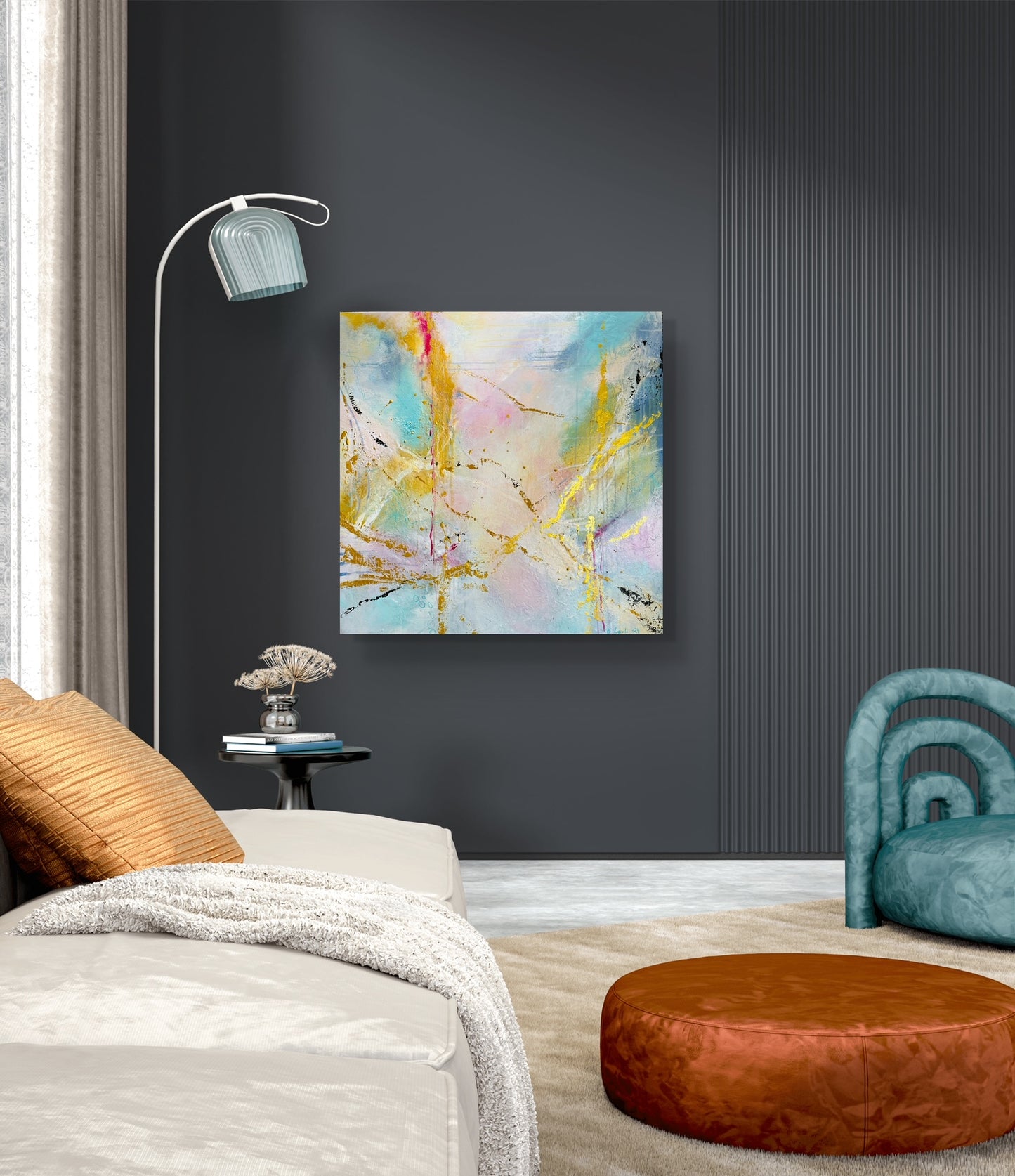 "Dagdrømmer" 80x80 cm