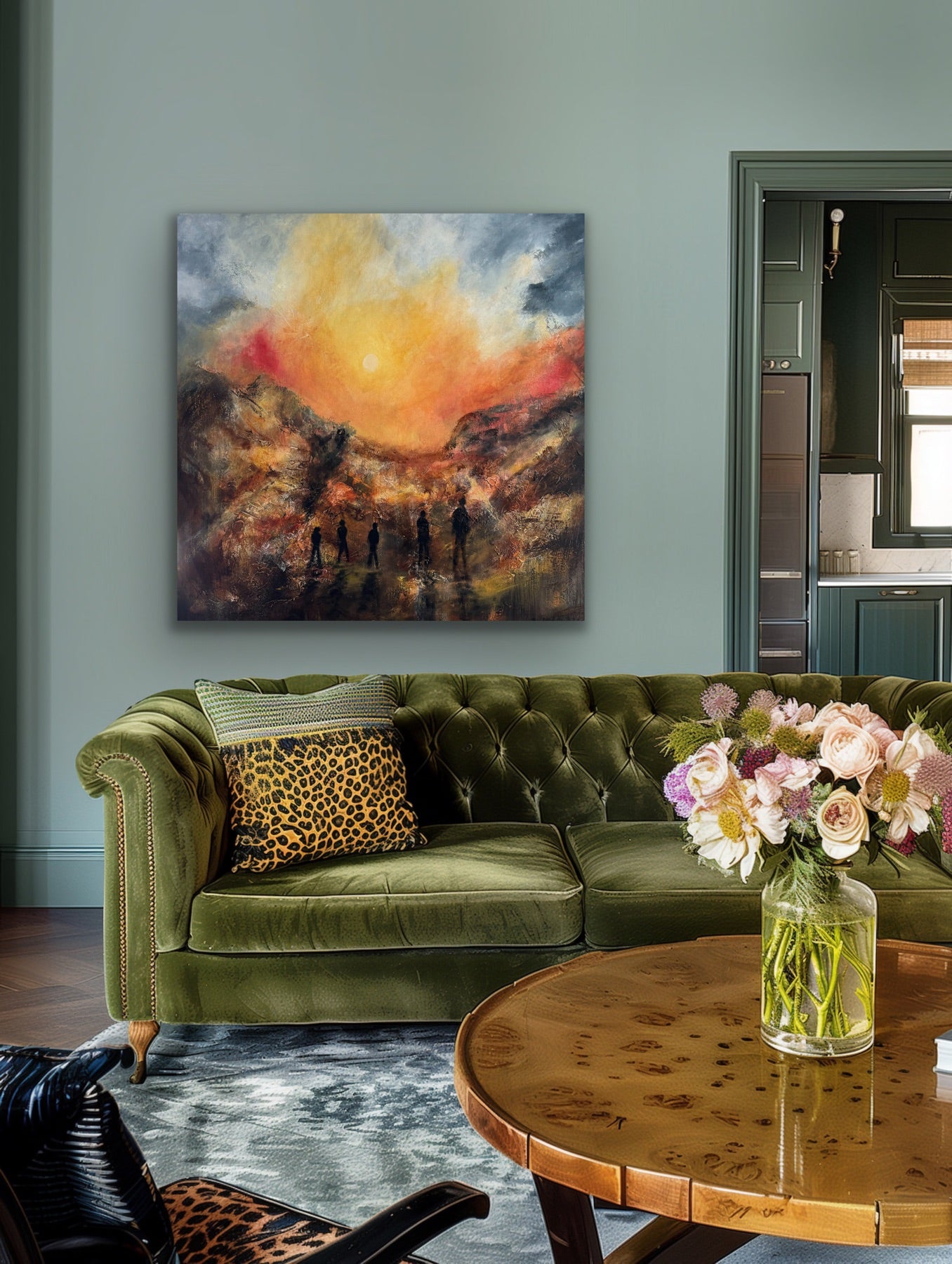 "Sungazing" 100x100 cm