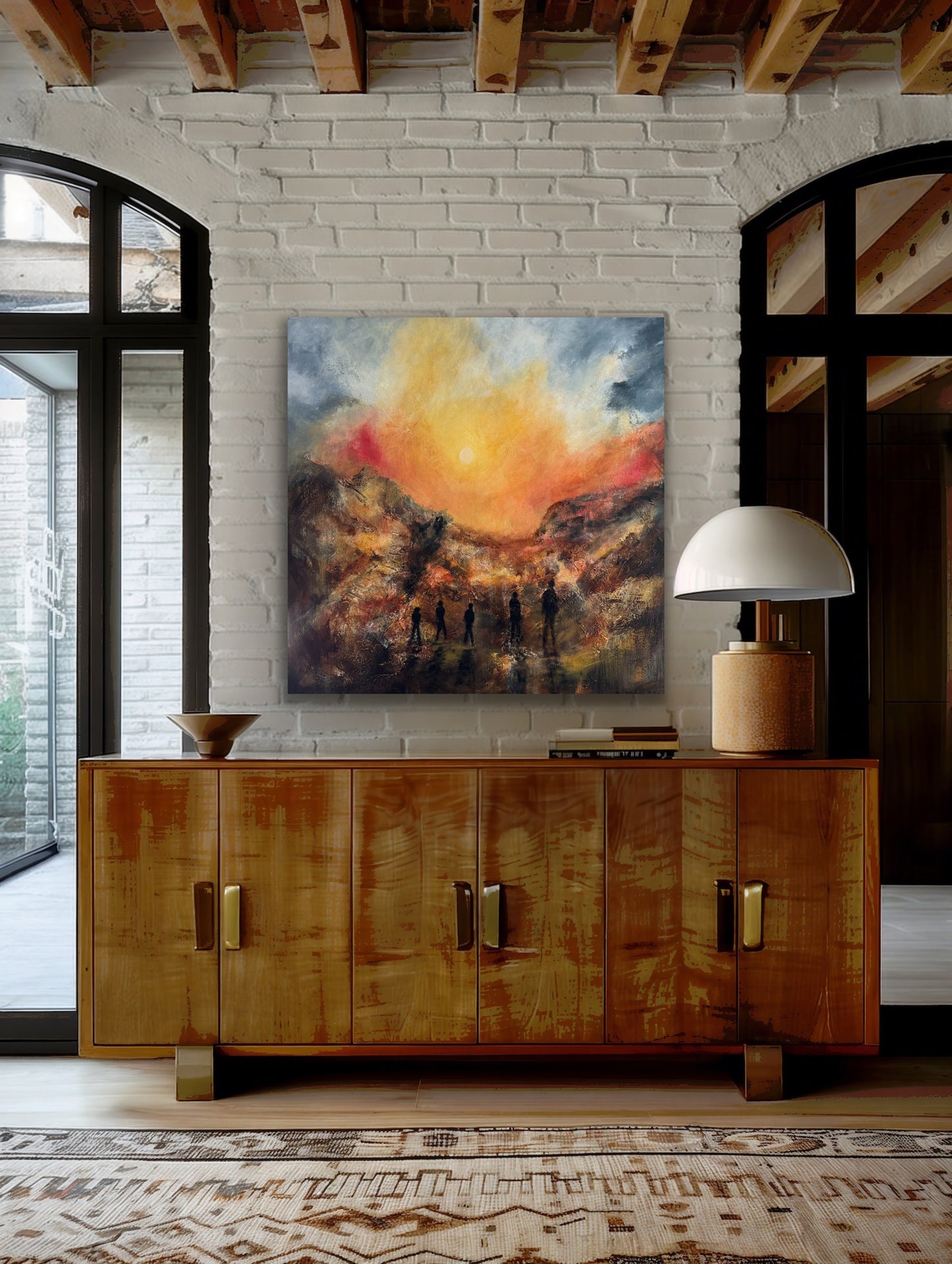 "Sungazing" 100x100 cm