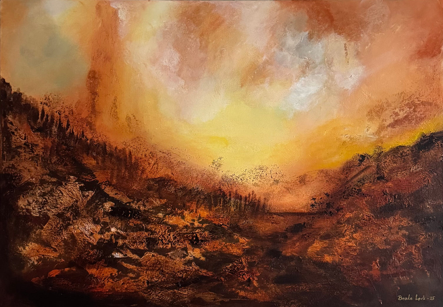 "Sienna Dreams" 70x100 cm