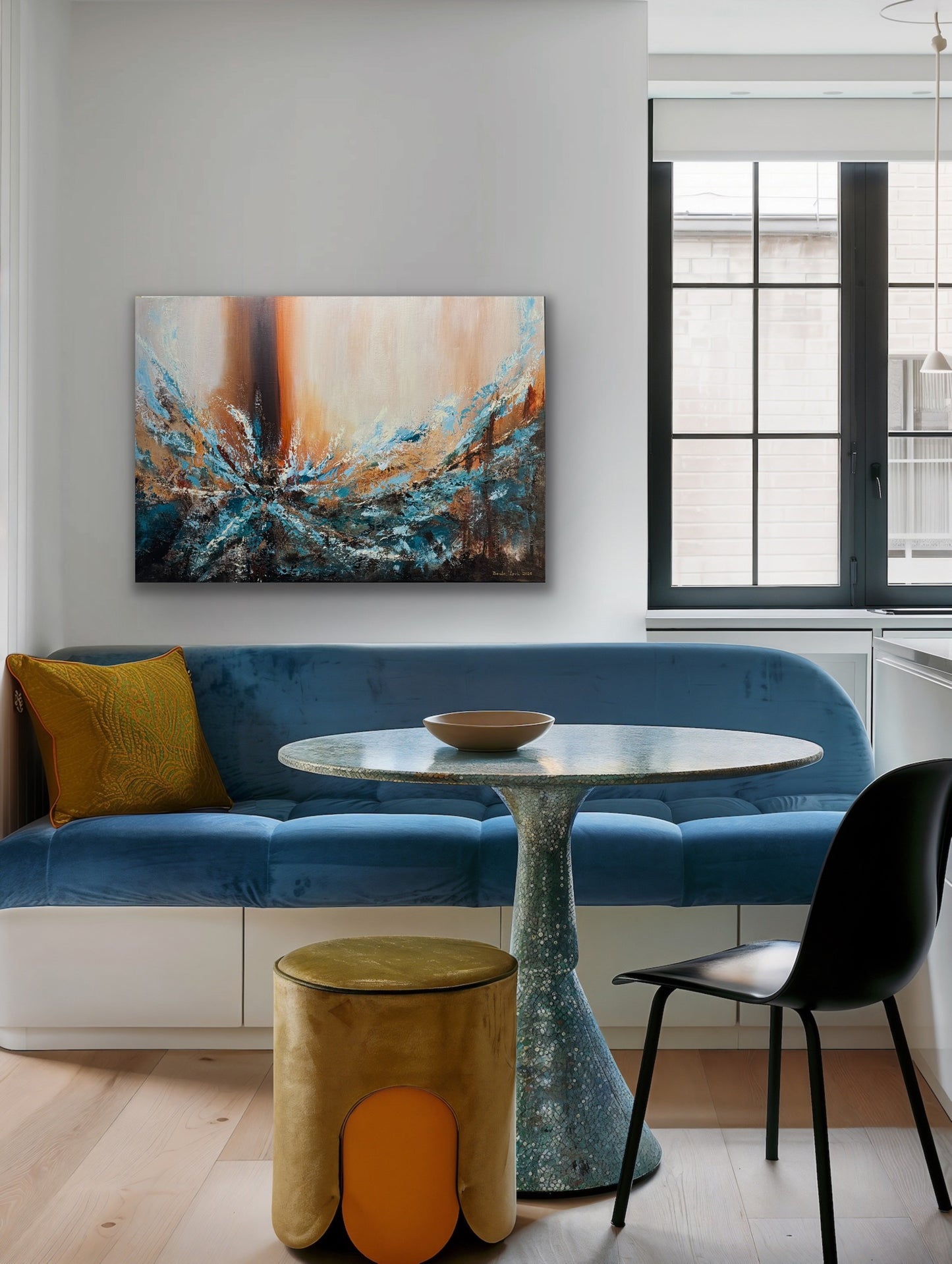 "Golden Traces" 70x100 cm
