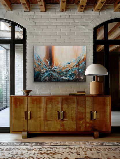 "Golden Traces" 70x100 cm