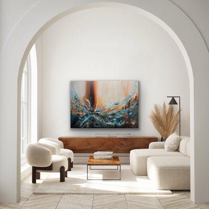 "Golden Traces" 70x100 cm
