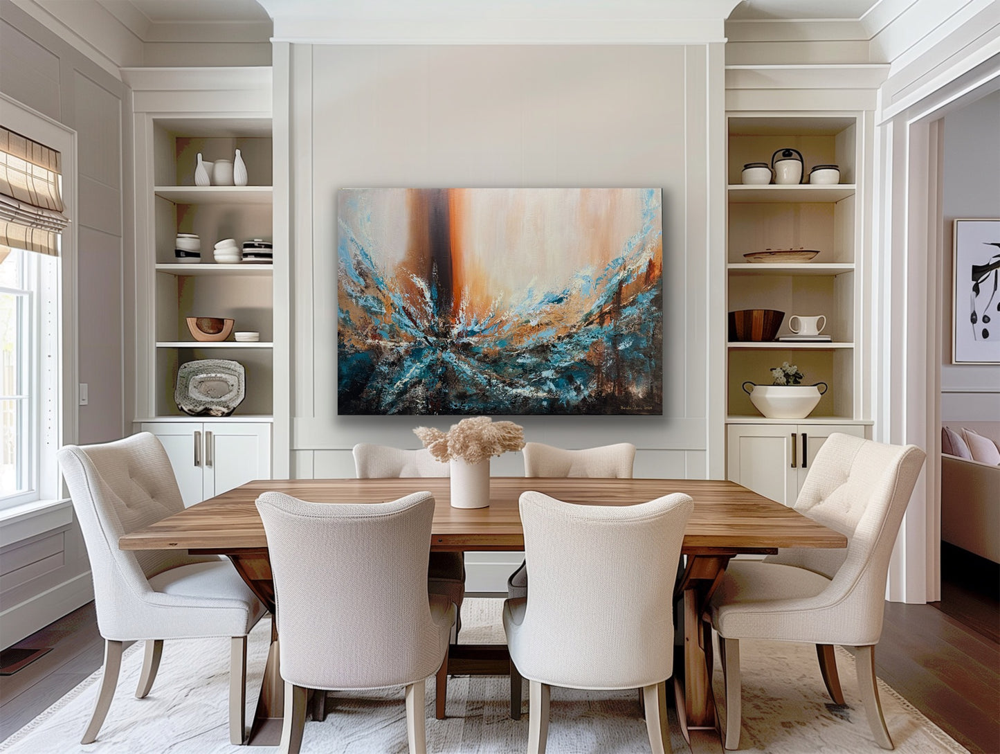 "Golden Traces" 70x100 cm