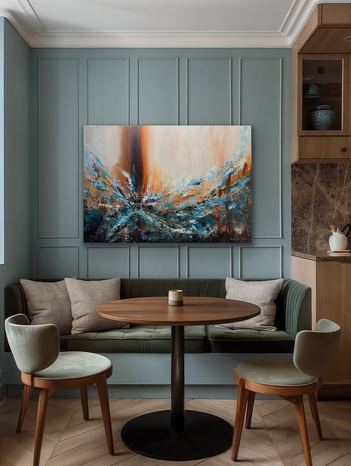 "Golden Traces" 70x100 cm