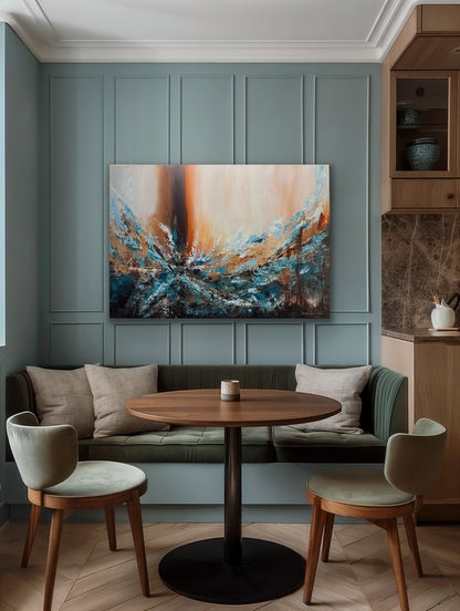 "Golden Traces" 70x100 cm