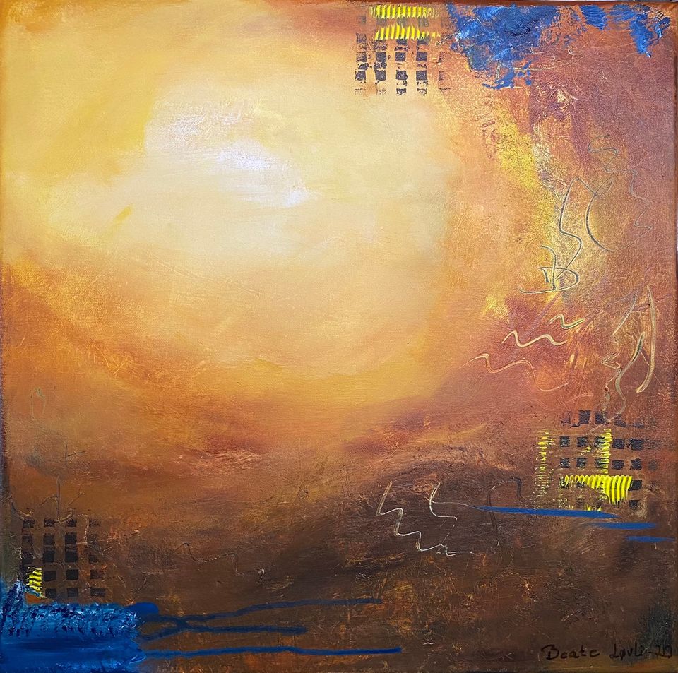 "Høstlys" 50x50 cm