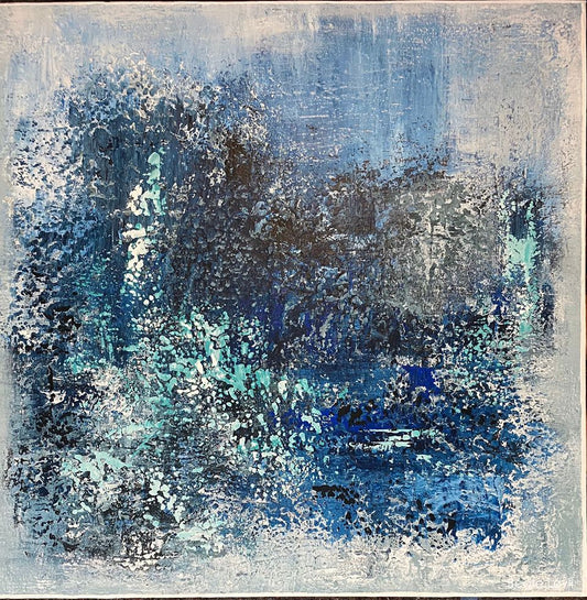 "Into the blue" 70x70 cm