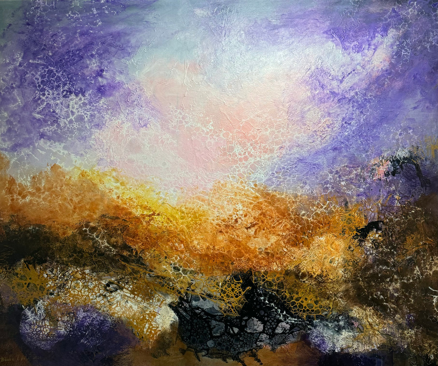 "Purple Sky" 100x120 cm