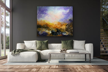 "Purple Sky" 100x120 cm